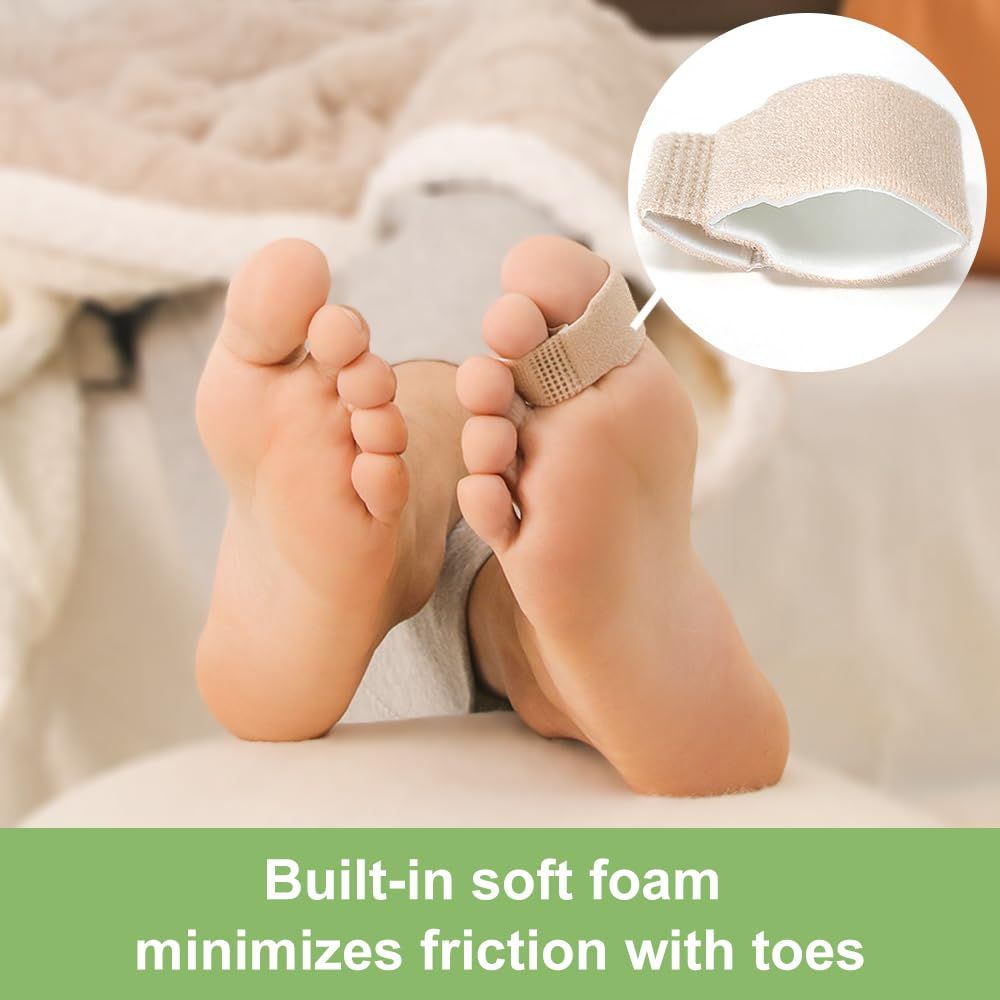 Fabric Hammer Toe Wraps, 8 Pack of Toe Bandages Protectors, Toe Corrector for Overlapping Toes, Toe Splints for Crooked Toes โ image 3