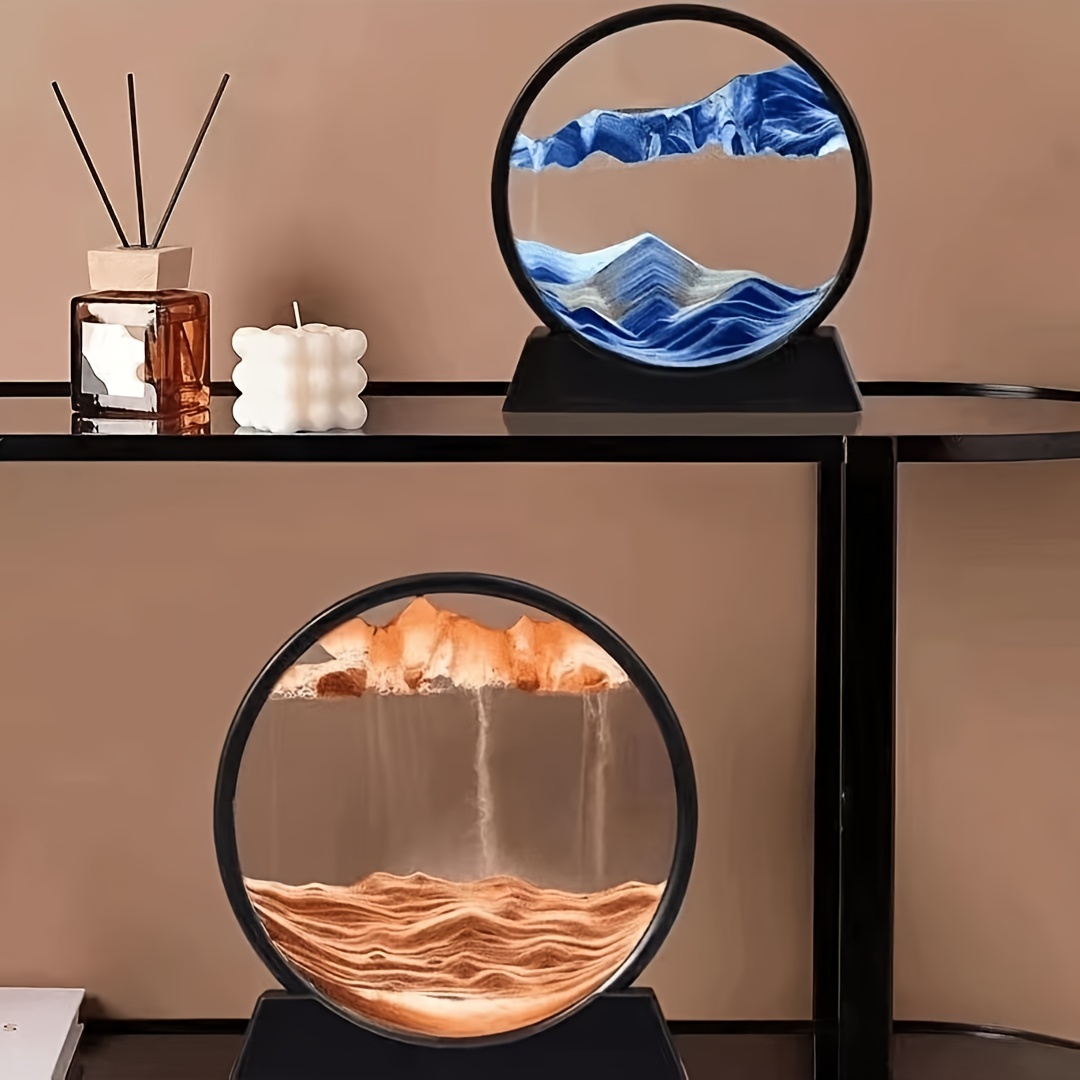 Flowing Sand Art: Adjustable Speed, New Scenery with Every Turn, Calming and Pleasing to the Eye(BLUE) — image 5