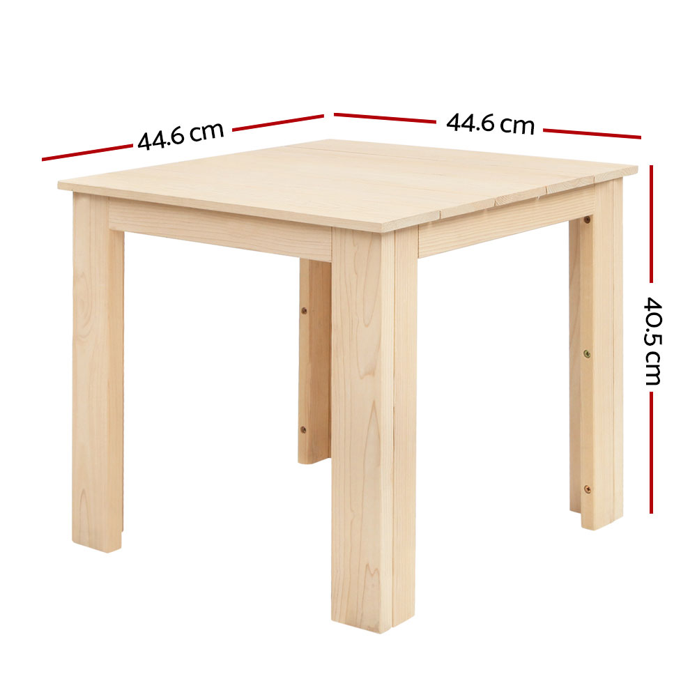 Gardeon Coffee Side Table Wooden Desk Outdoor Furniture Camping Garden Natural β image 2