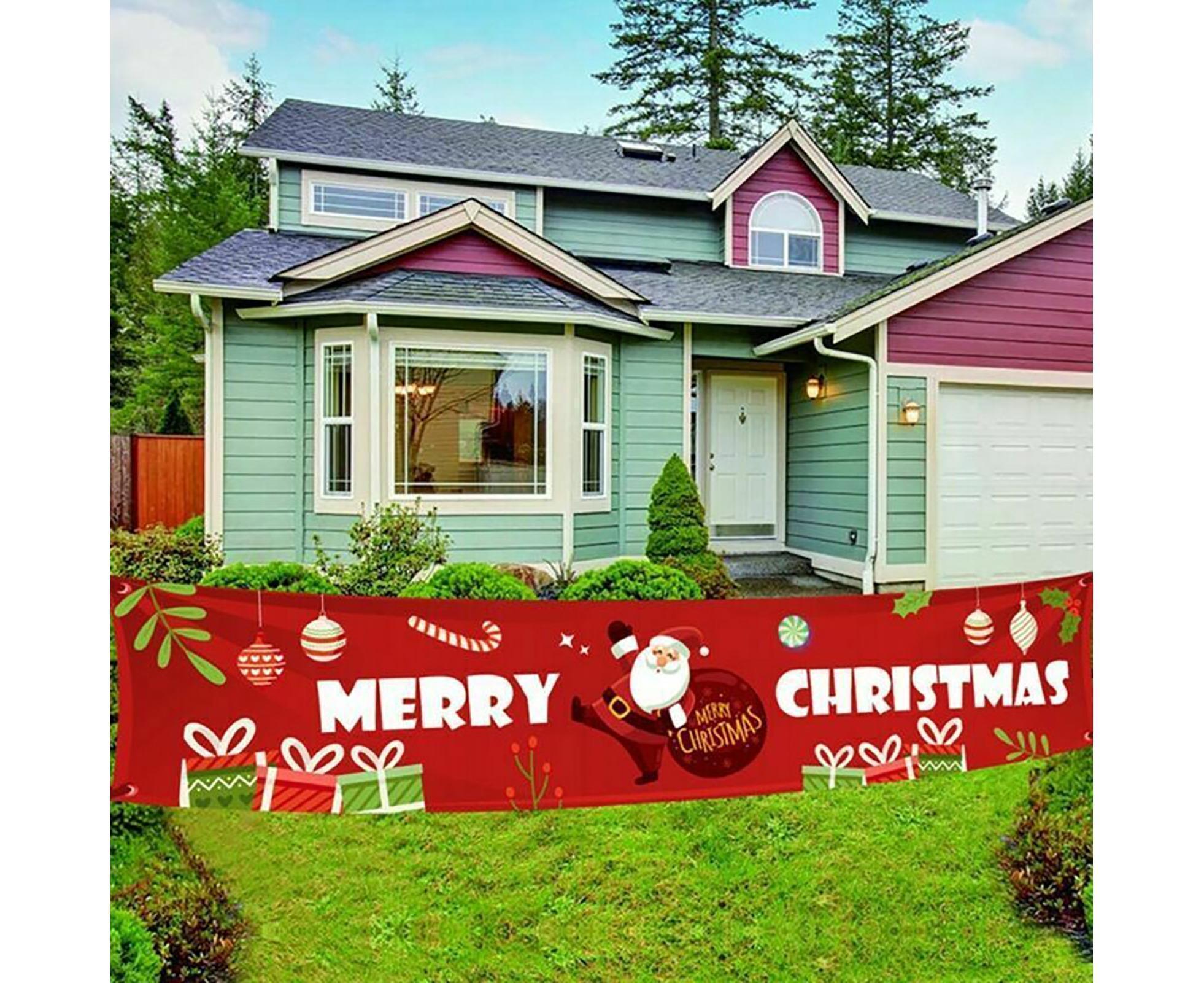 Christmas Santa Claus Letter Porch Door Background Hanging Banner Party Decor-B โ image 4