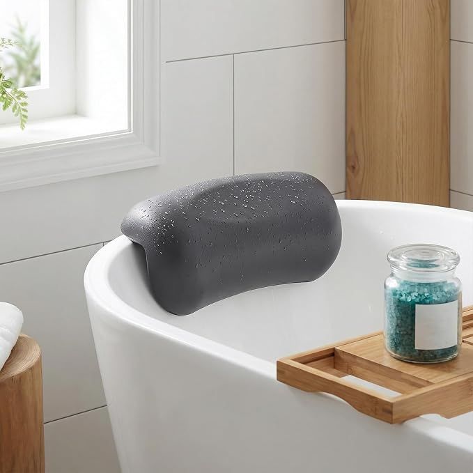 Bathtub Pillow: Home Spa Pillow for Bath Hot Tub Head and Neck Support with Suction Cups - Ideal for Bath Spa Relaxation โ image 4