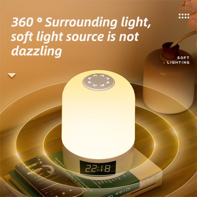 Smart Digital Clock Night Light - Remote Dimmable Bedside Lamp & Sleep Aid for Nursery, Feeding & Bedroom (K2022) โ image 2