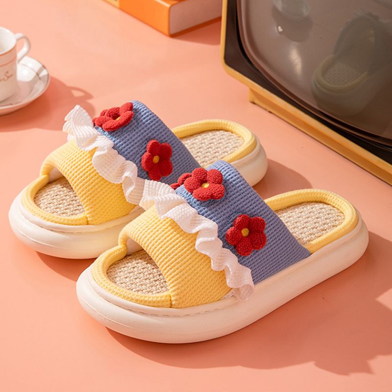 Slipper Comfortable Quick Drying Breathable Skidproof Women Sandal for Home Bedroom Yellow 36/37 for 35-36 — image 3