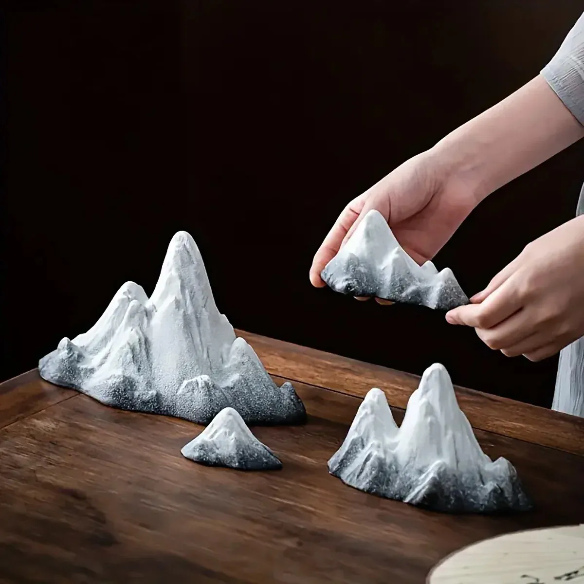 Snow Mountain Small Ornament Aquarium Decor Resin for Fish Tank Terrarium DIY โ image 4