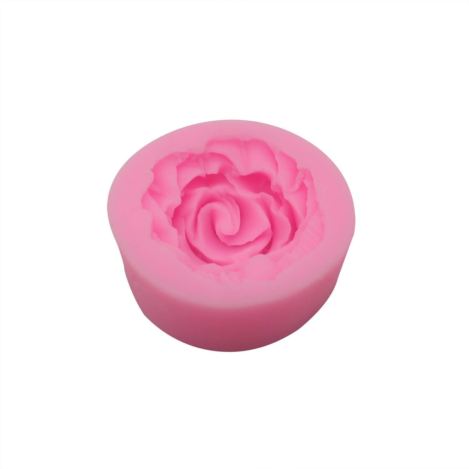 2 Piece 3d Flower Bloom Rose Shape Silicone Molds for Cupcake Dessert Chocolate Jelly Cookie Decor, Jewelry, Pastry, Chocolate — image 4