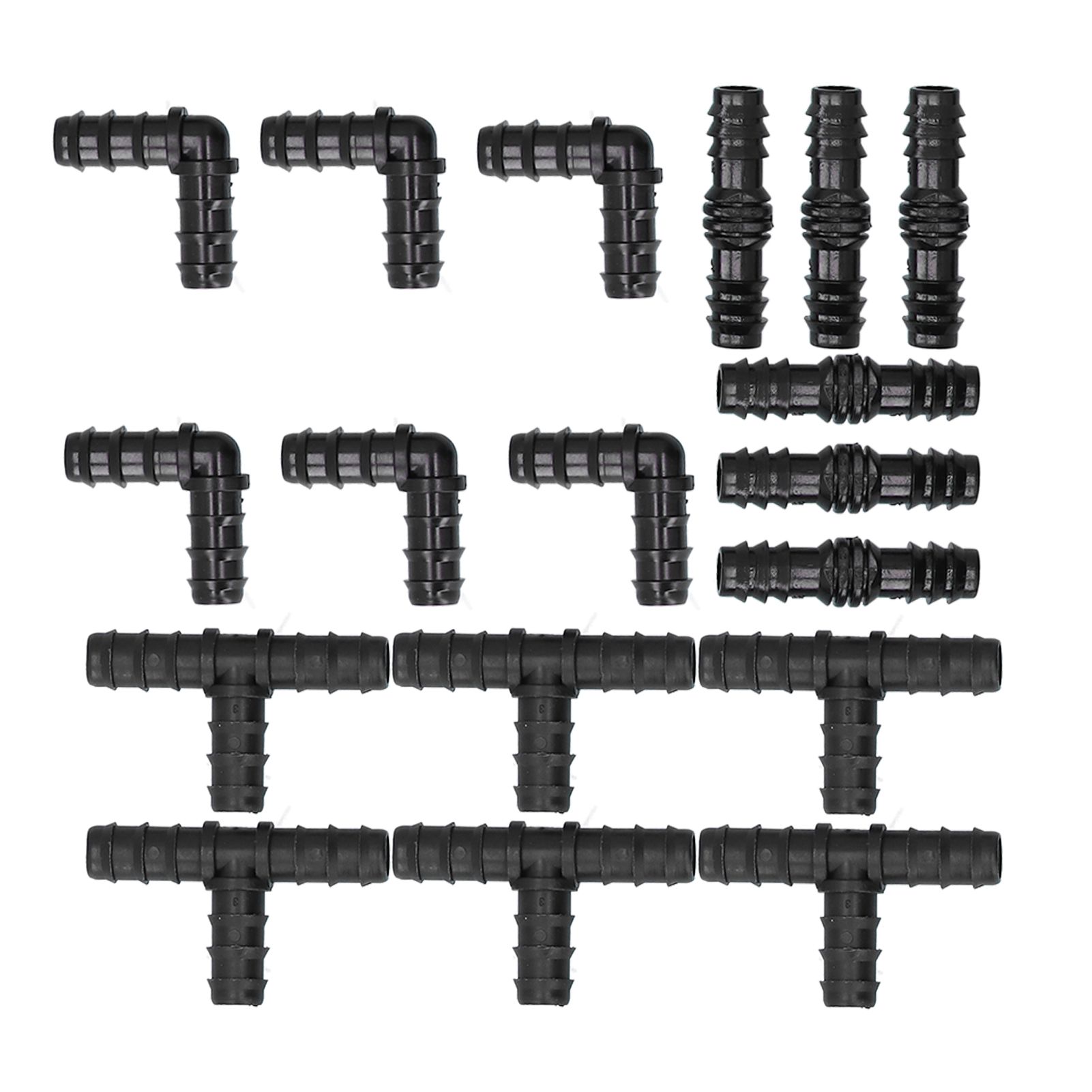 18Pcs/Set Hose Connector Drip Irrigation System Garden 1/2 Hose Drip Irrigation Accessories — image 2