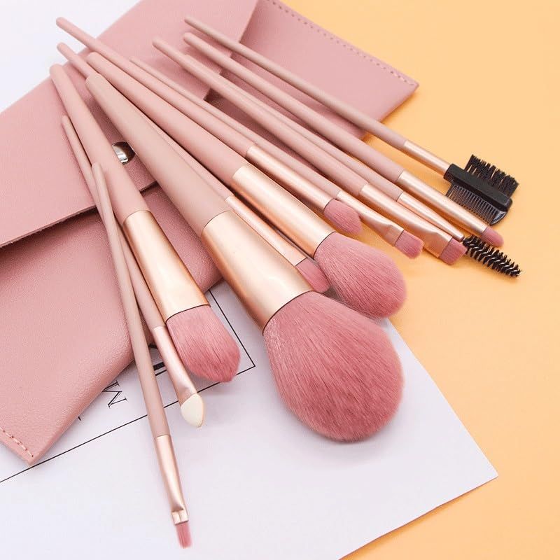 12 pieces of nude makeup brush set powder blusher eye shadow brush multi-function makeup tool โ image 4