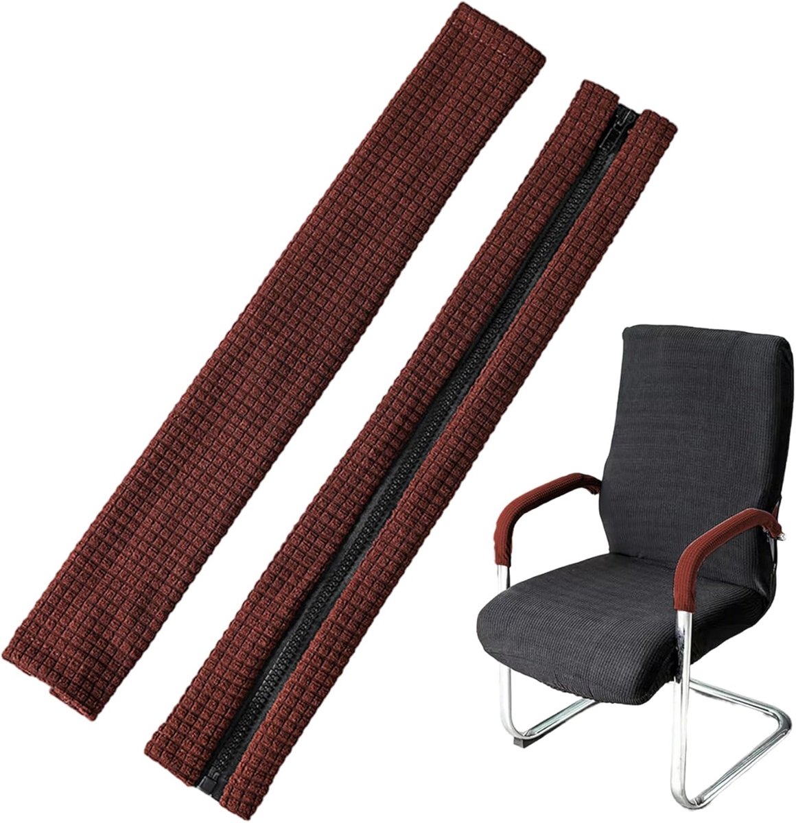 1 pair - office chair armrest covers - Office chair armrest cover - Computer chair armrest cover - Removable - Elastic - Waterproof - Chair armrest covers