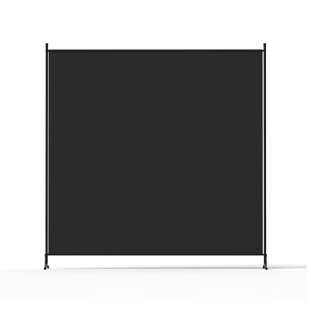 Artiss Room Divider Screen 175x180cm Fabric Black โ image 3