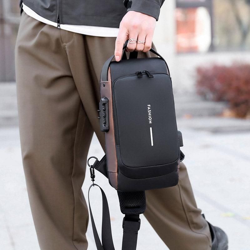 Multi-Function Password Lock Shoulder Bag Anti-Theft Crossbody Sling Bag Travel — image 4