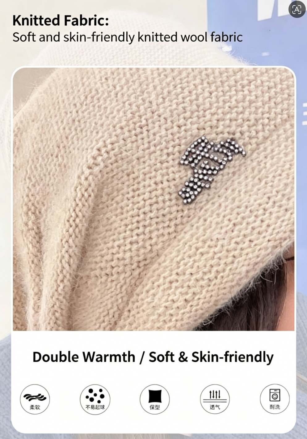 Ribbed Knit Beanie Hat - Winter Warm Skull Cap for Men Women - High Quality Acrylic Close Fit Casual Cuffed Hat - Khaki โ image 4