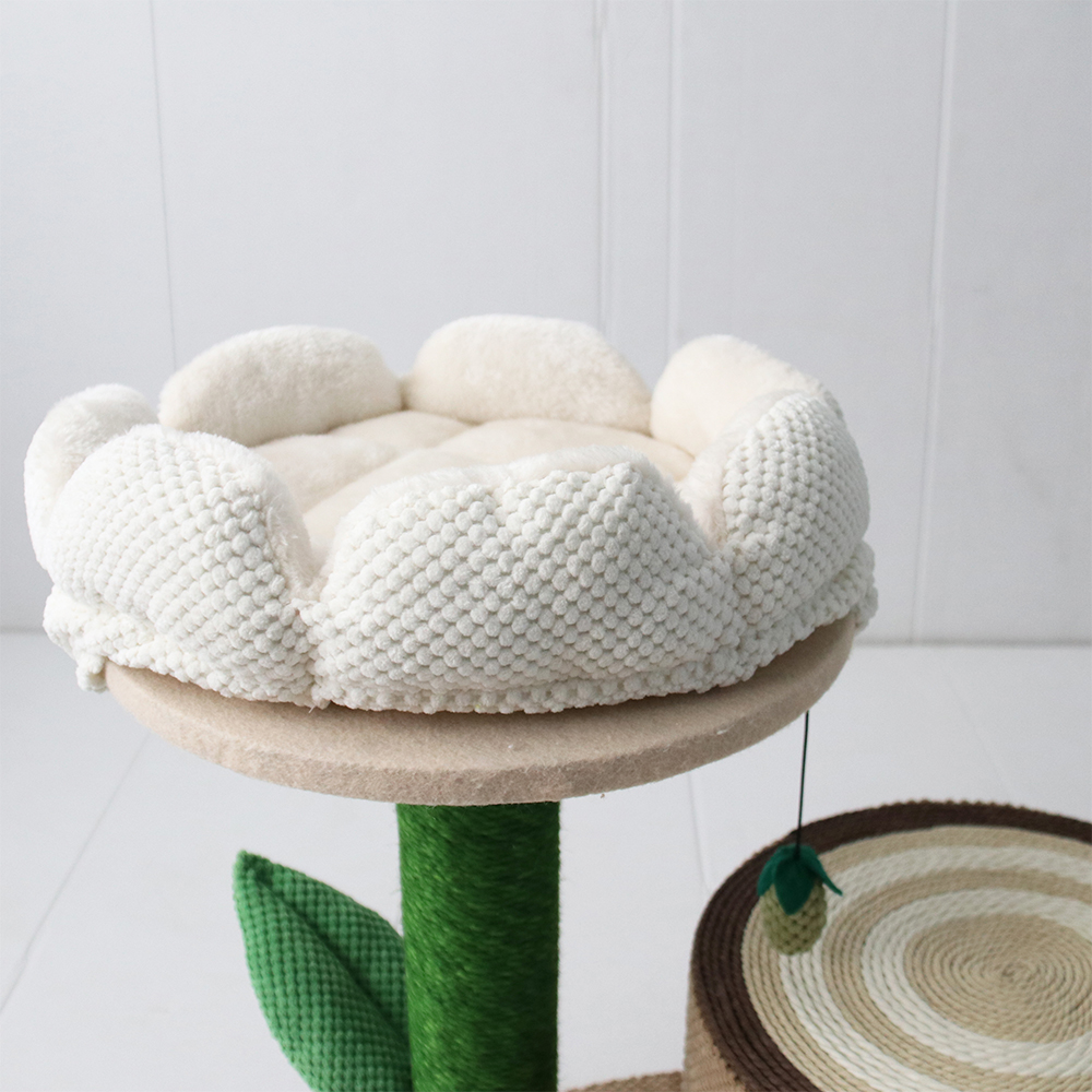 CATIO Log Cat House With White Camelia Cat Scratching Tree โ image 3