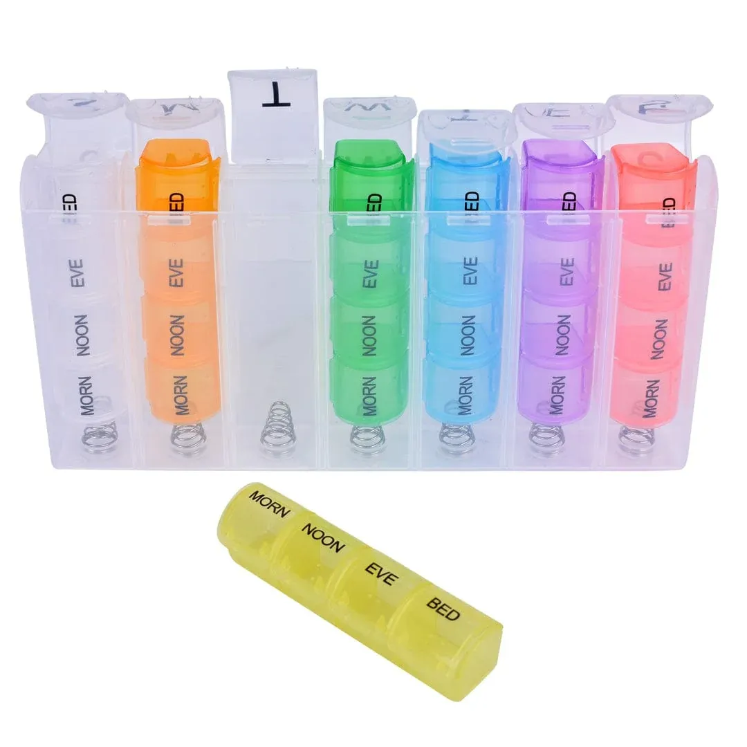 Flightmode 7 Day Travel Pill Box Medicine Organiser with Individual Daily Compartment โ image 2