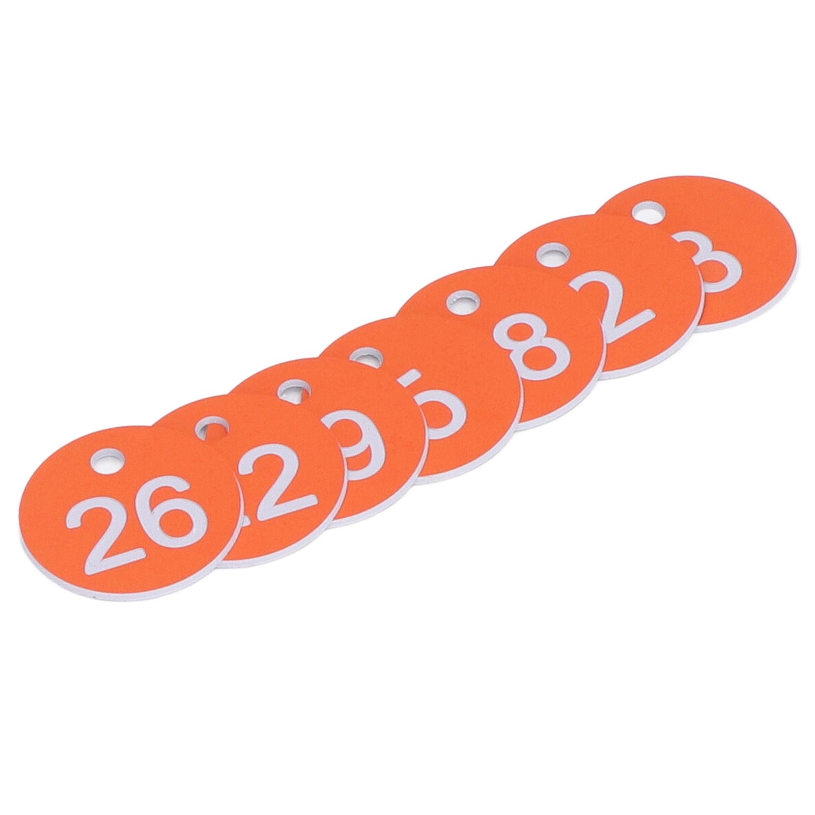 50Pcs Numbered Label Round Simple Beautiful Beehive Tag Breeding Supplies for Beekeeping Animal HusbandryNumbers 1 to 50 Orange — image 4