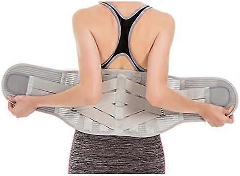 Weightlifting Belt with Adjustable Waist Support for Gym Powerlifting Lumbar Protection Grey - 3XL โ image 2