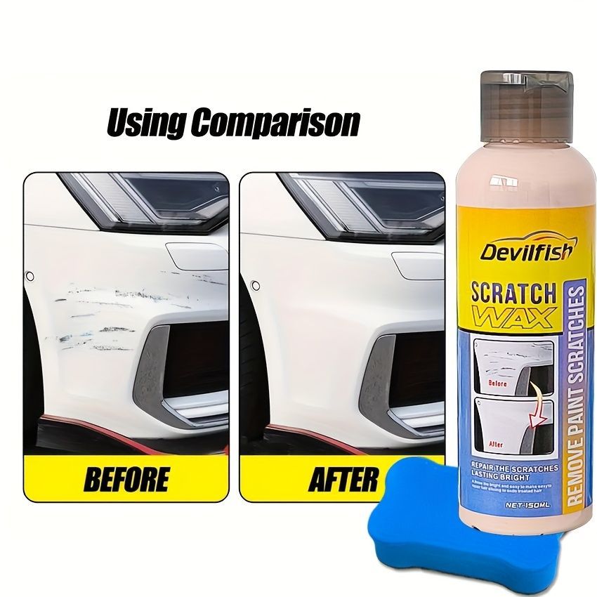 Car Scratch Repair Scratch Remover Paste Car Polish Car Wax DIY Car Detailing - Yellow - Size 01 โ image 5
