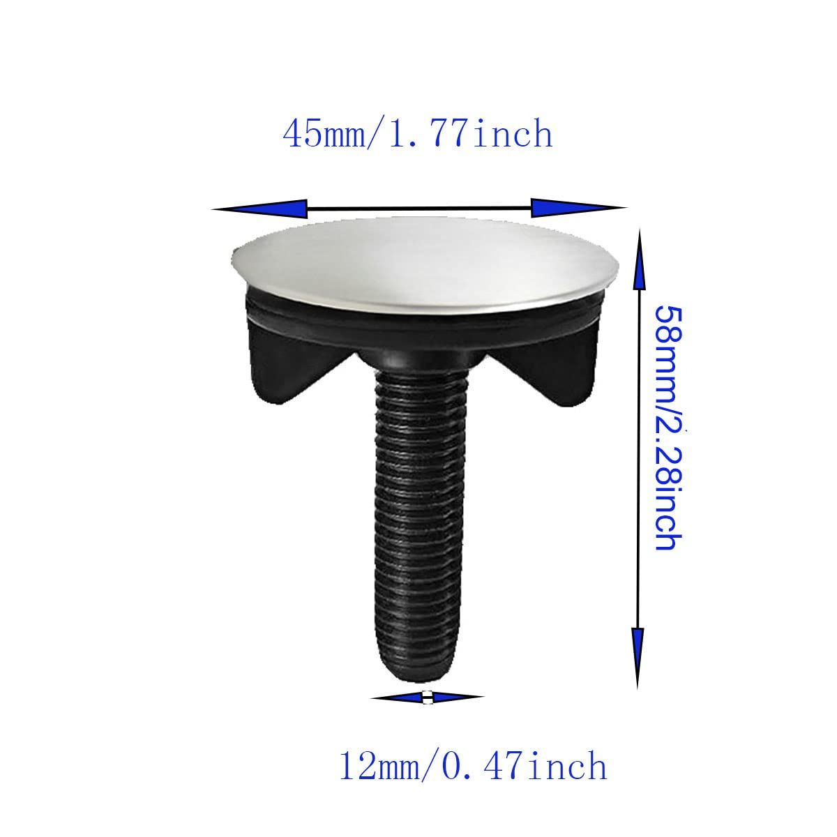 2 Pieces Faucet Hole Cover Sink Hole Cover Kitchen Sink Tap Hole Cover Soap Dispenser Cover(0.47 to 1.57 Inch in Diameter) — image 2