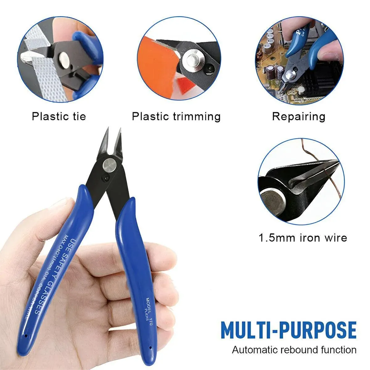 Model 170 Flush Wire Side Shears Cutters Pliers Rba Rda Tool — image 4