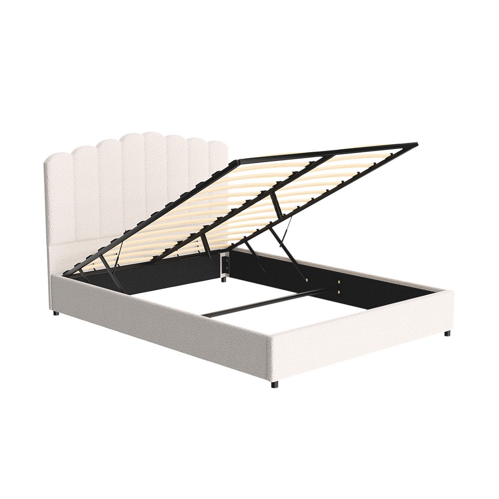 Artiss Bed Frame Queen Size Boucle FION — image 3