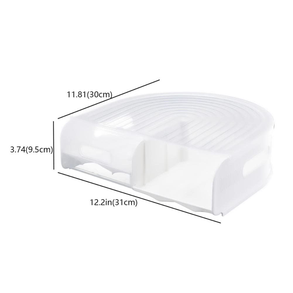 Stackable, Clear Plastic Egg Container with Lid - Rolling Refrigerator Organizer Bins for Eggs Kitchens And Picnics — image 5