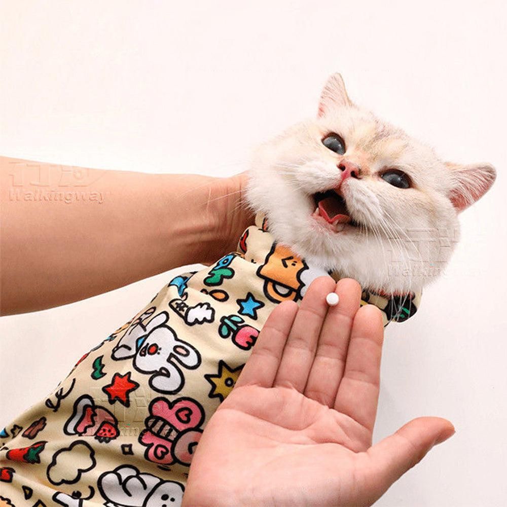 Anti-Escape Cat Grooming Wrap Mat Anti-Scratch Calming Wrap for Pet Nail Clipping Multifunctional Pet Mat - M — image 4