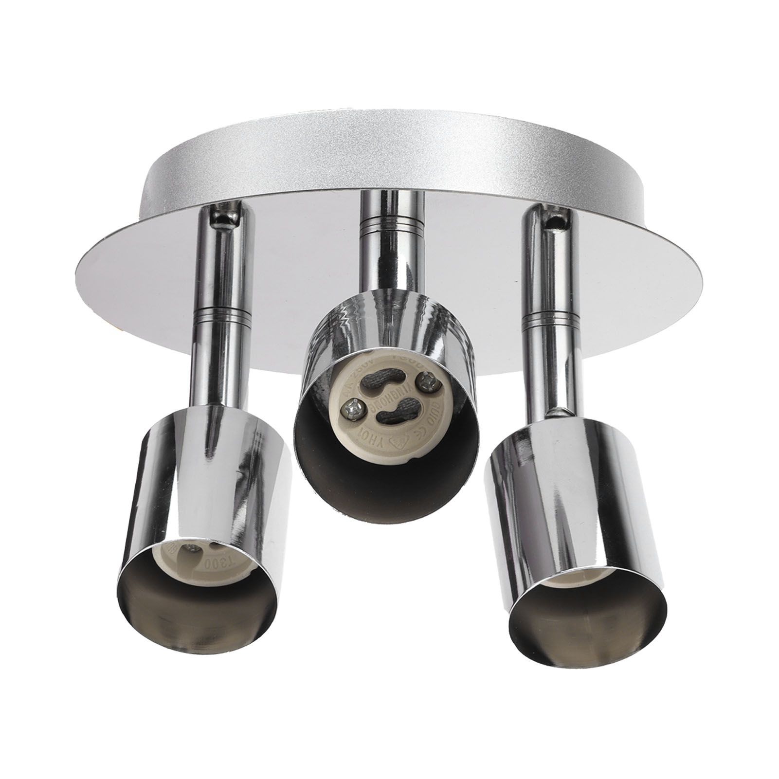 Lamp Holder 3 Head Circle Shape Modern Simple GU10 Base Flexible Rotation Light Holder for Bedroom 85‑265V — image 6