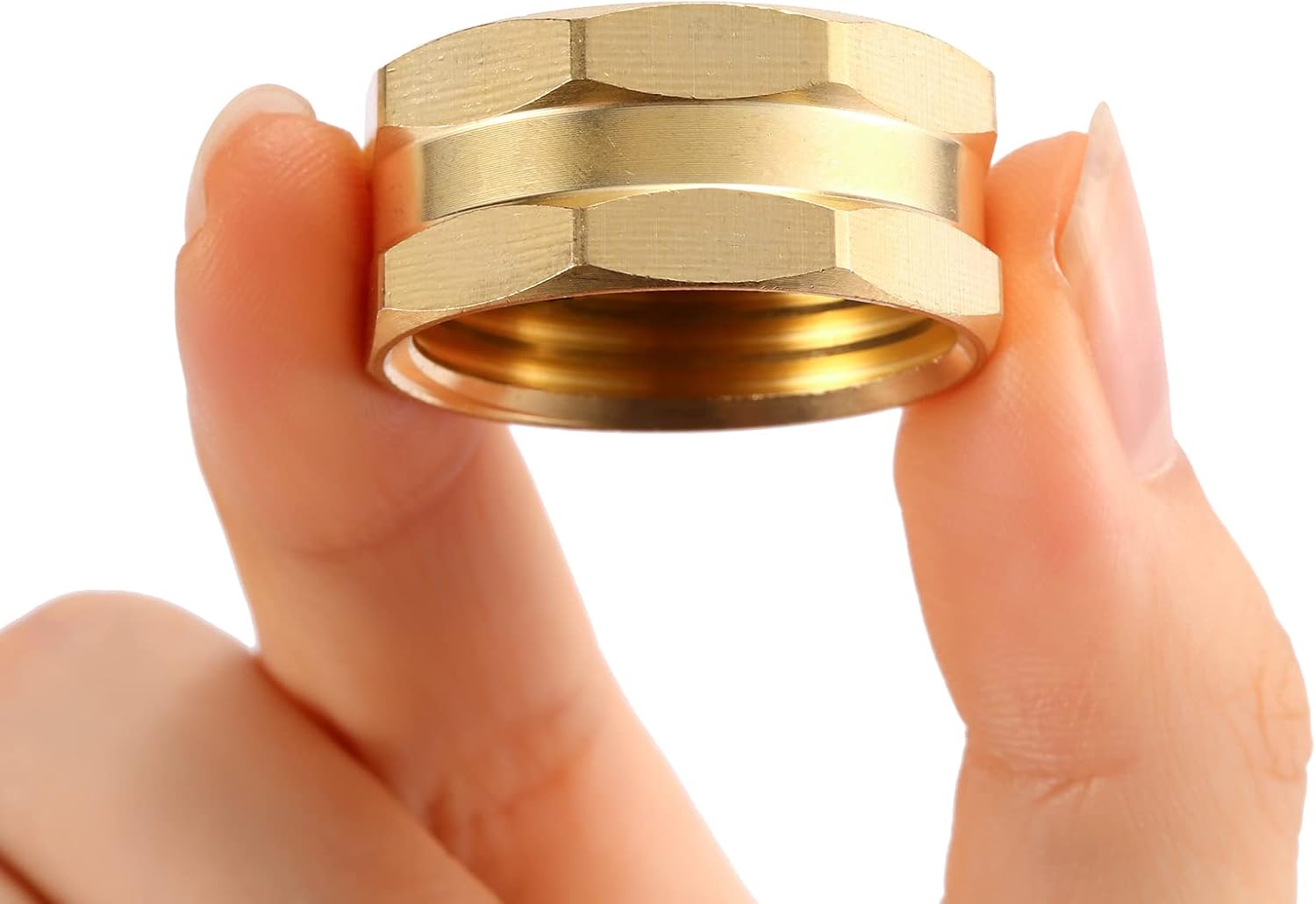 2 Pack Garden Hose End Caps with Washers, Brass Spigot Cap, 3/4" Female End Cap โ image 5
