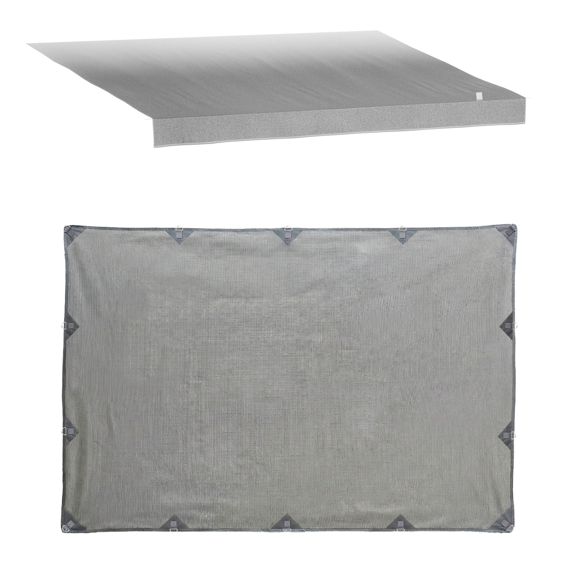 Weisshorn 18ft Caravan Awning Fabric & Privacy Screen RV Roll Out Sun Shade 5.2M — image 3