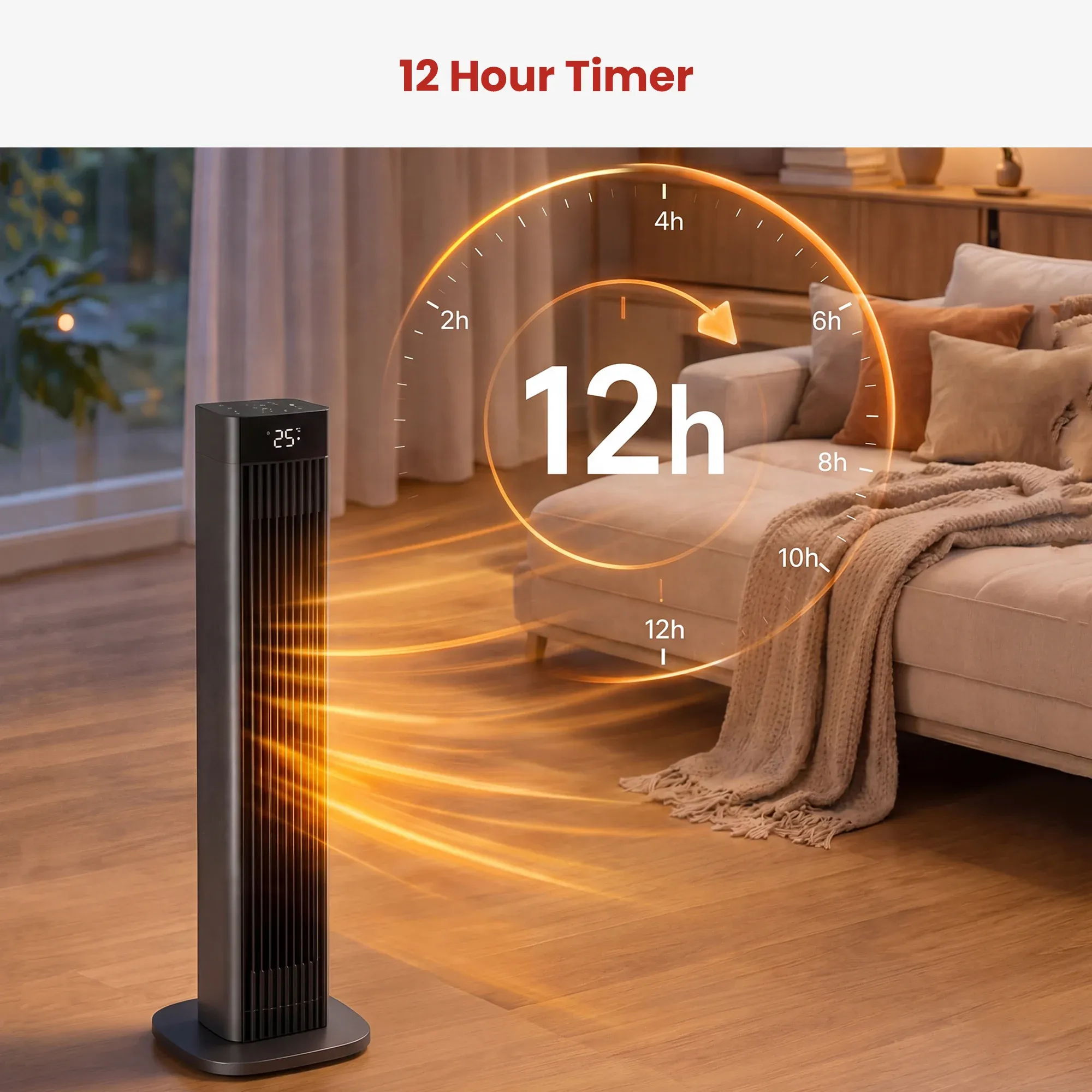 Dimplex 2.2kW DC Digital Ceramic Oscillating Electric Heater with Timer โ image 4