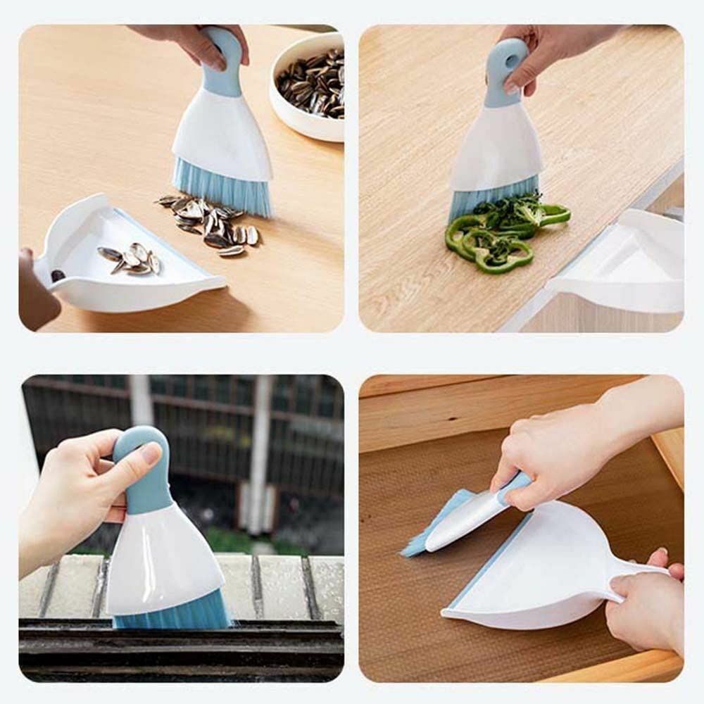 Dust pan Broom Brush Dustpan - Small Broom and Dustpan Set,Mini Broom and Dustpan,Small Dustpan and Brush Set for Home Cleaning โ image 4