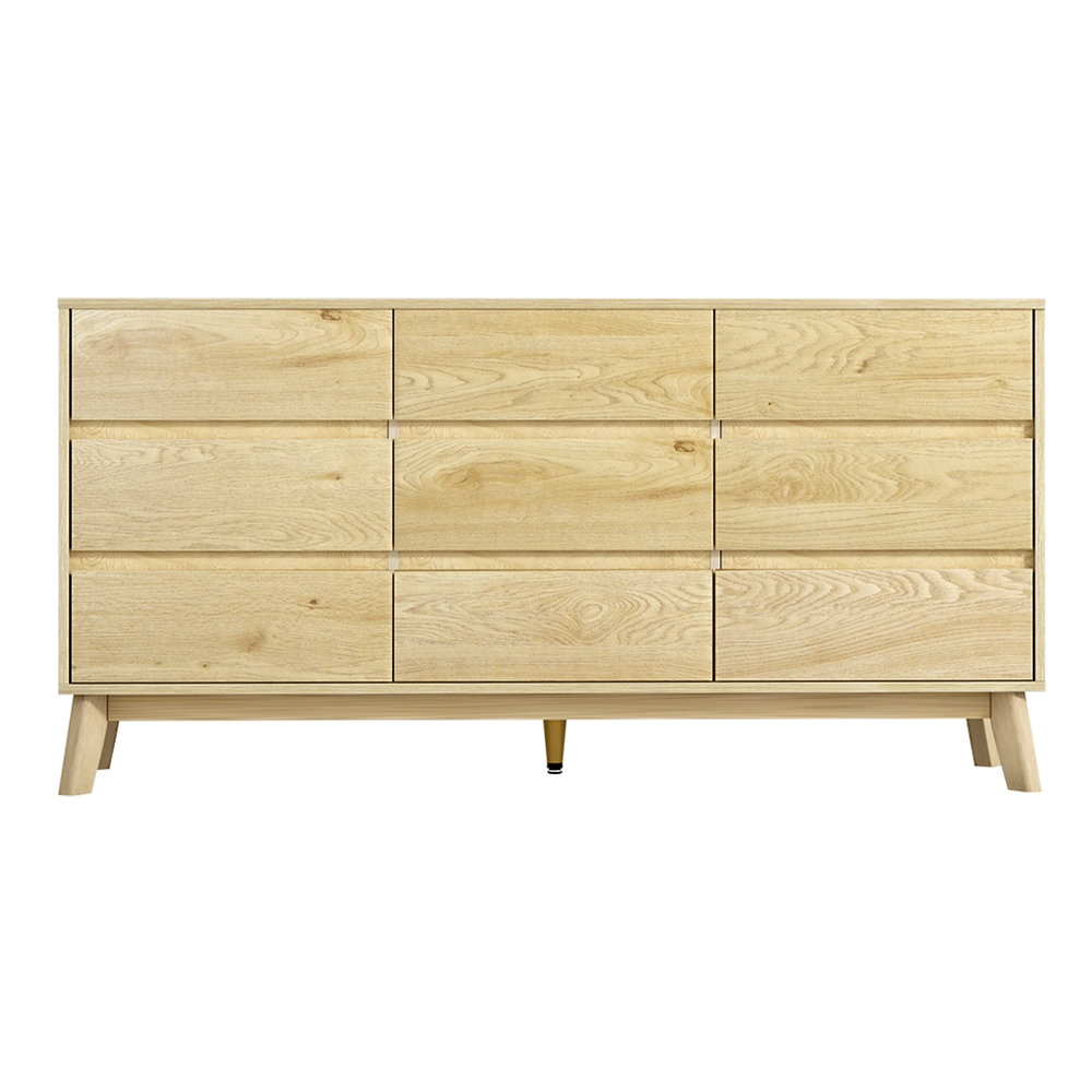 Artiss 9 Chest of Drawers Tallboy Cabinet - XAVI Pine — image 5