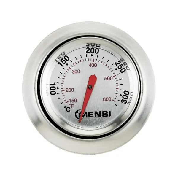 BBQ Grill Lid Thermometer Replacement, Stainless Steel Built-In Temperature Gauge for Weber Traveller and Q Series â image 3