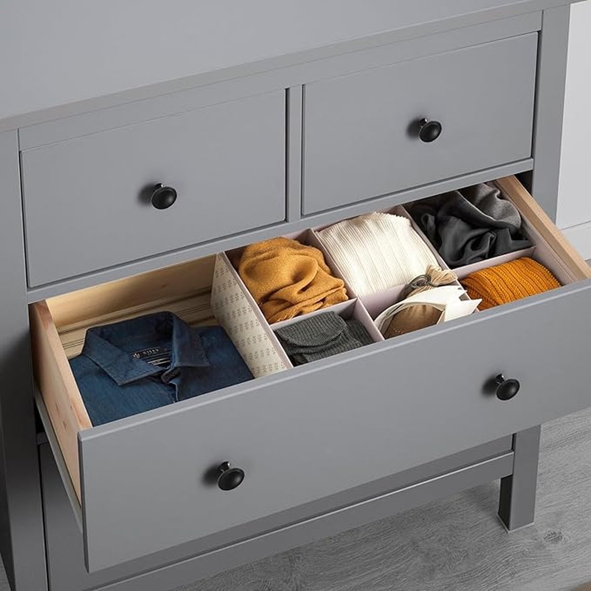 Set of 12 vintage black 28mm metal drawer and cabinet handles, easy to install, durable and stylish โ image 5