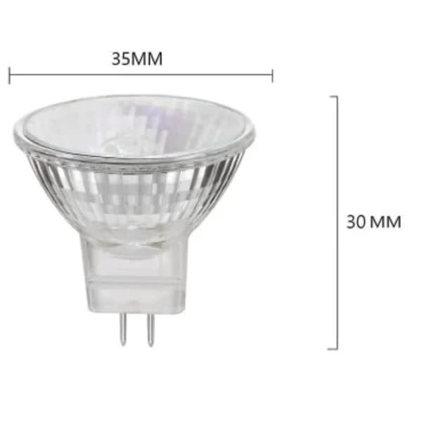 MR11 halogen lamp, 20W 12V MR11 halogen lamp, high color rendering index, 6-pack โ image 2