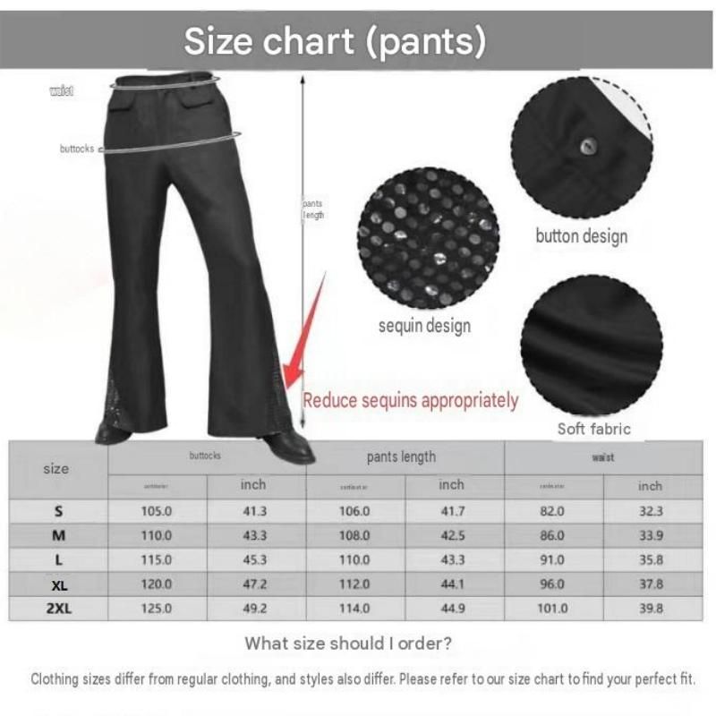 M size Men's 70s Disco Costume Set - Colorful Plaid shirt with Black Bell Bottom Pants & Accessories, Retro Polyester Dance Outfit for Parties and — image 5