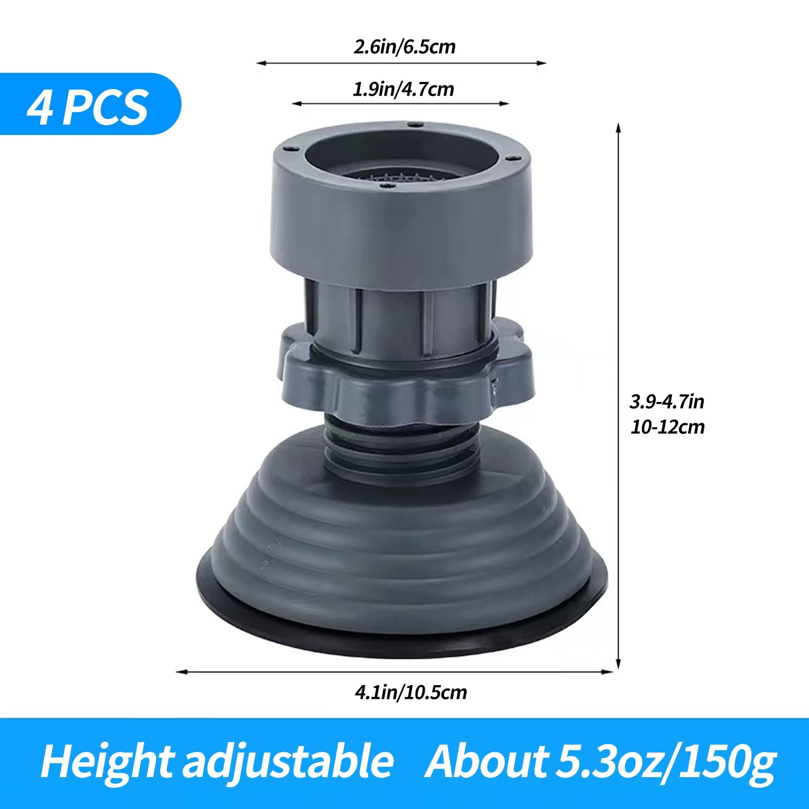 Anti Vibration Pads, Washer & Dryer Shock and Noise Cancelling Washing Machine Foot Pads, Washing Machine Stabilizer Supp — image 2
