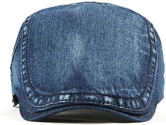2-Pack Men's Denim Cotton Newsboy Cap Ivy Gatsby Driving Hunting Cabbie Hats — image 3