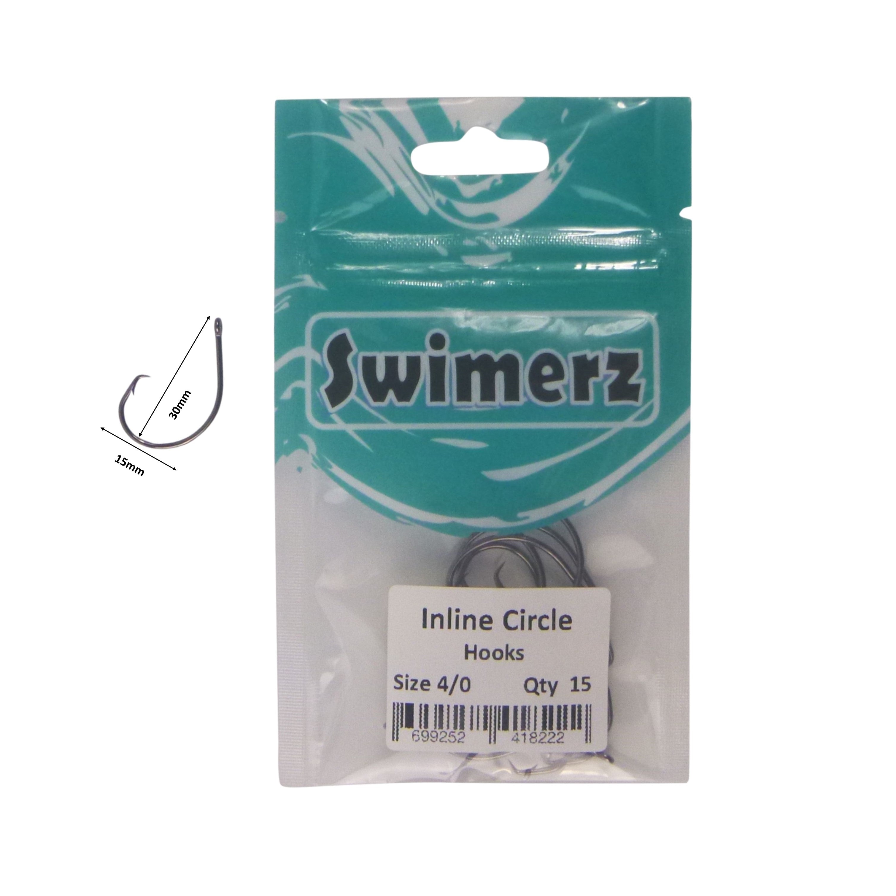 Swimerz 4/0 Inline Circle Hook 15 pack — image 3