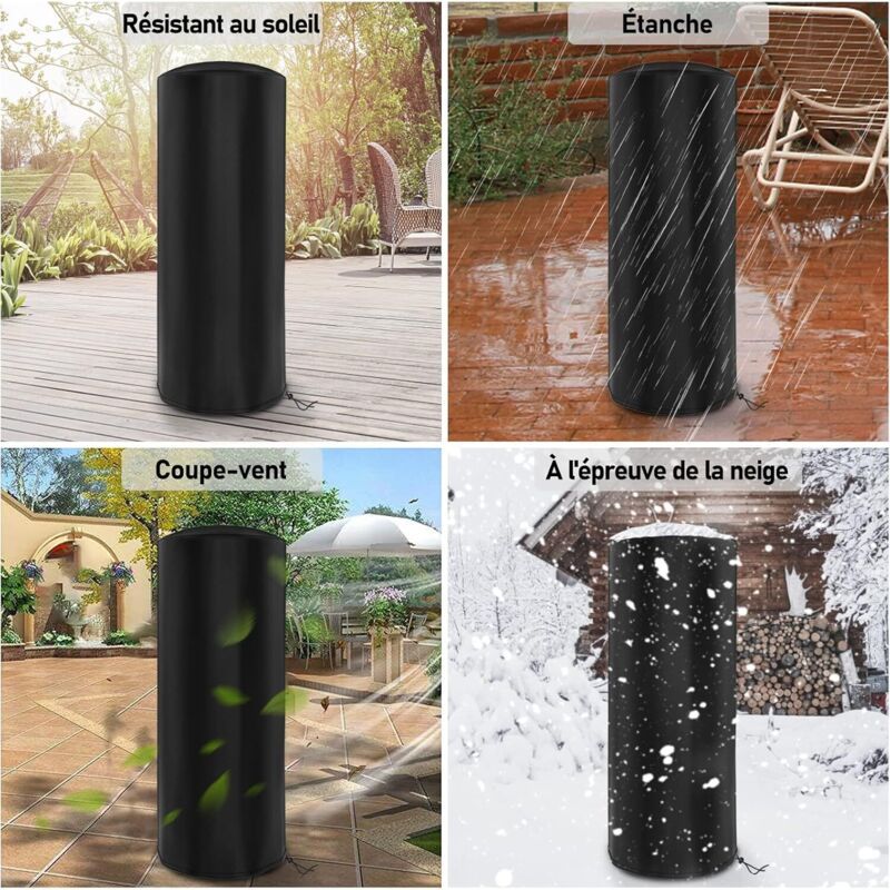 Cover of Protection Contre the Intemperies for Heating of Terrasse and Bag of Frappe Debout, 210D, Vent Cutting, Waterproof โ image 2