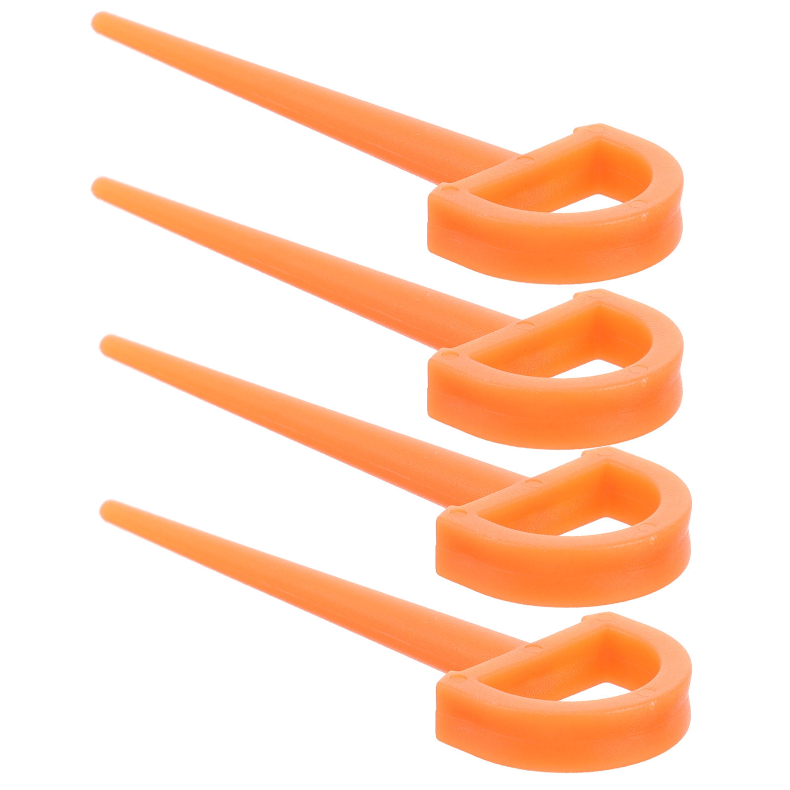 4Pcs Ground Stakes in Orange Plastic for Tents and Outdoor Gear 3.5in โ image 6