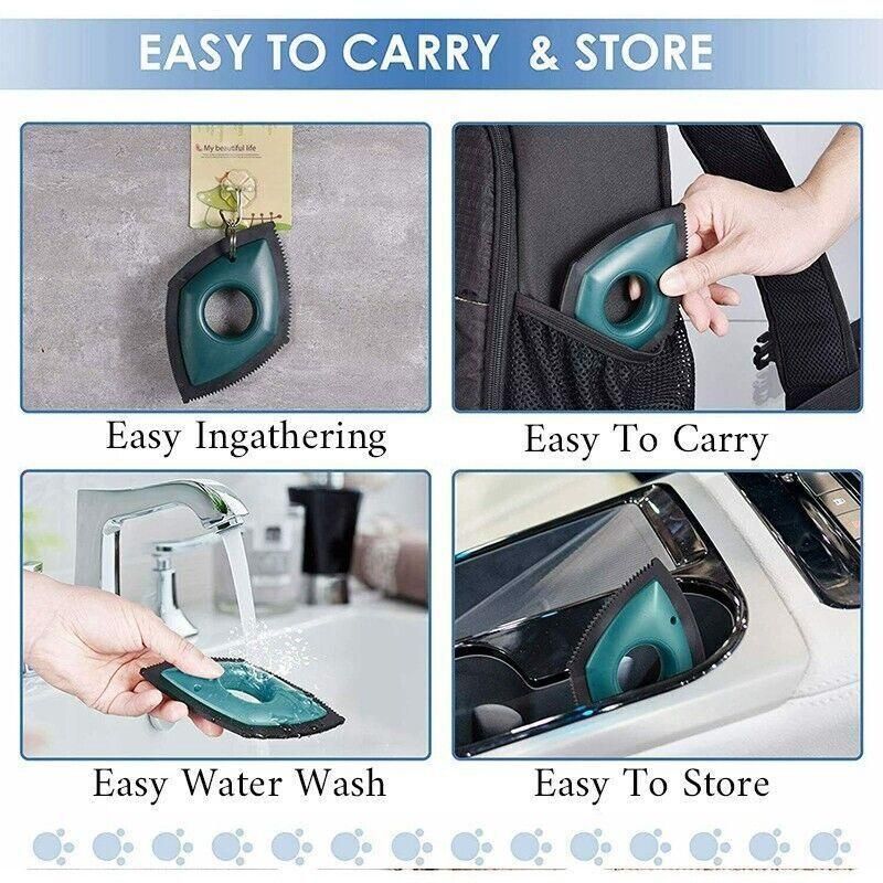 Dog Pet Hair Remover Brush Reusable Fur Cat Lint Cleaning Brush Removal Roller - Black โ image 6