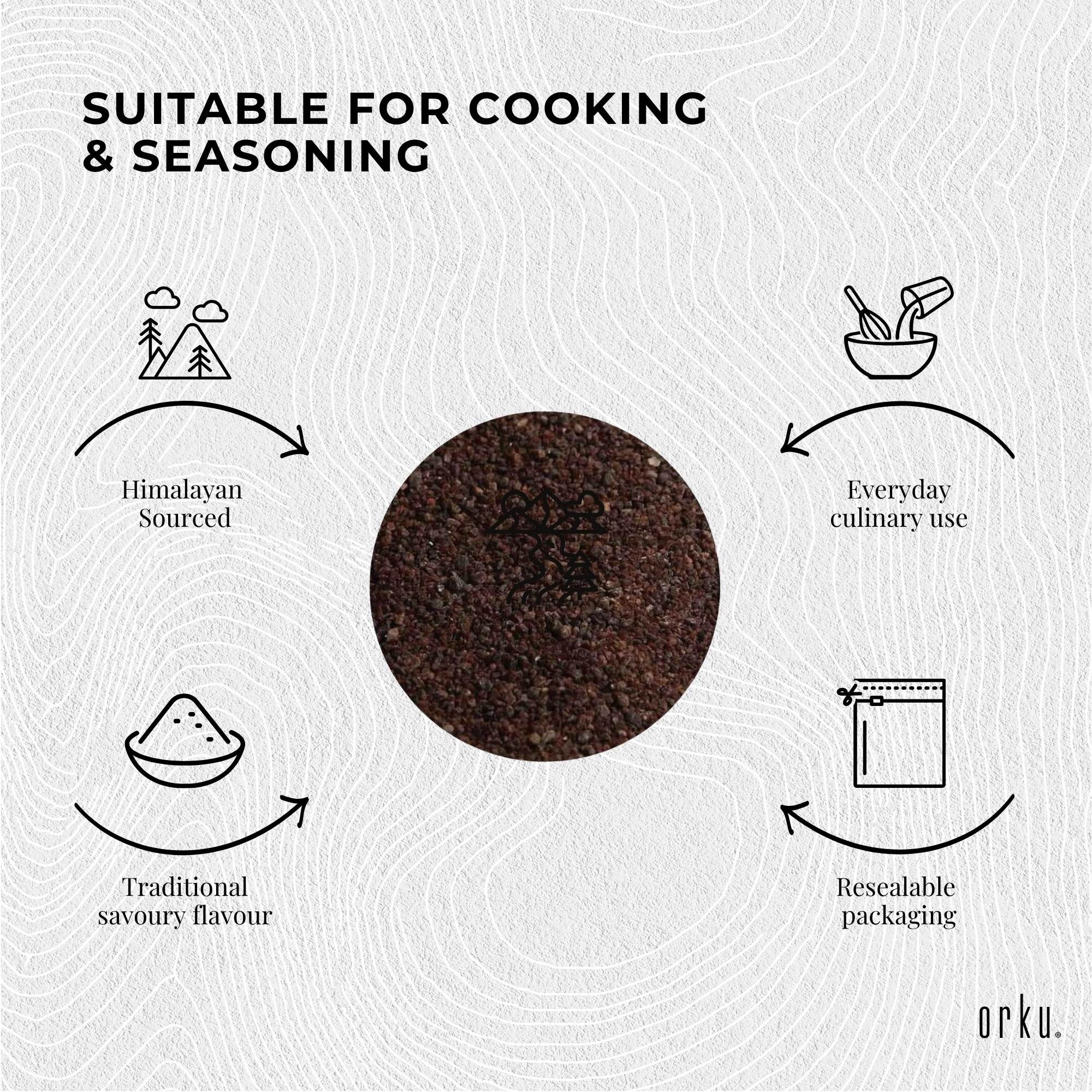 Orku 10Kg Himalayan Black Salt Cooking Kala Namak Vegan Seasoning โ image 4