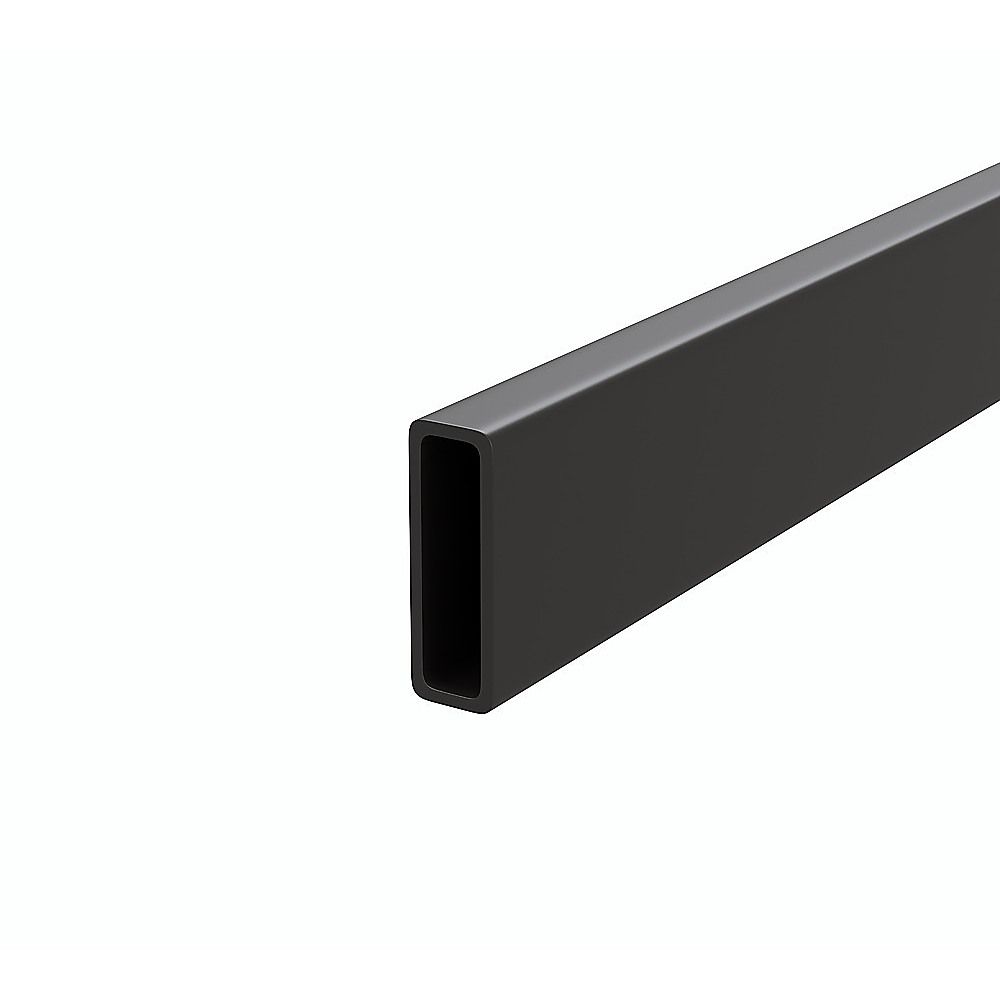 Frameless Glass Sliding Shower Door Hardware Rail Set Black — image 4