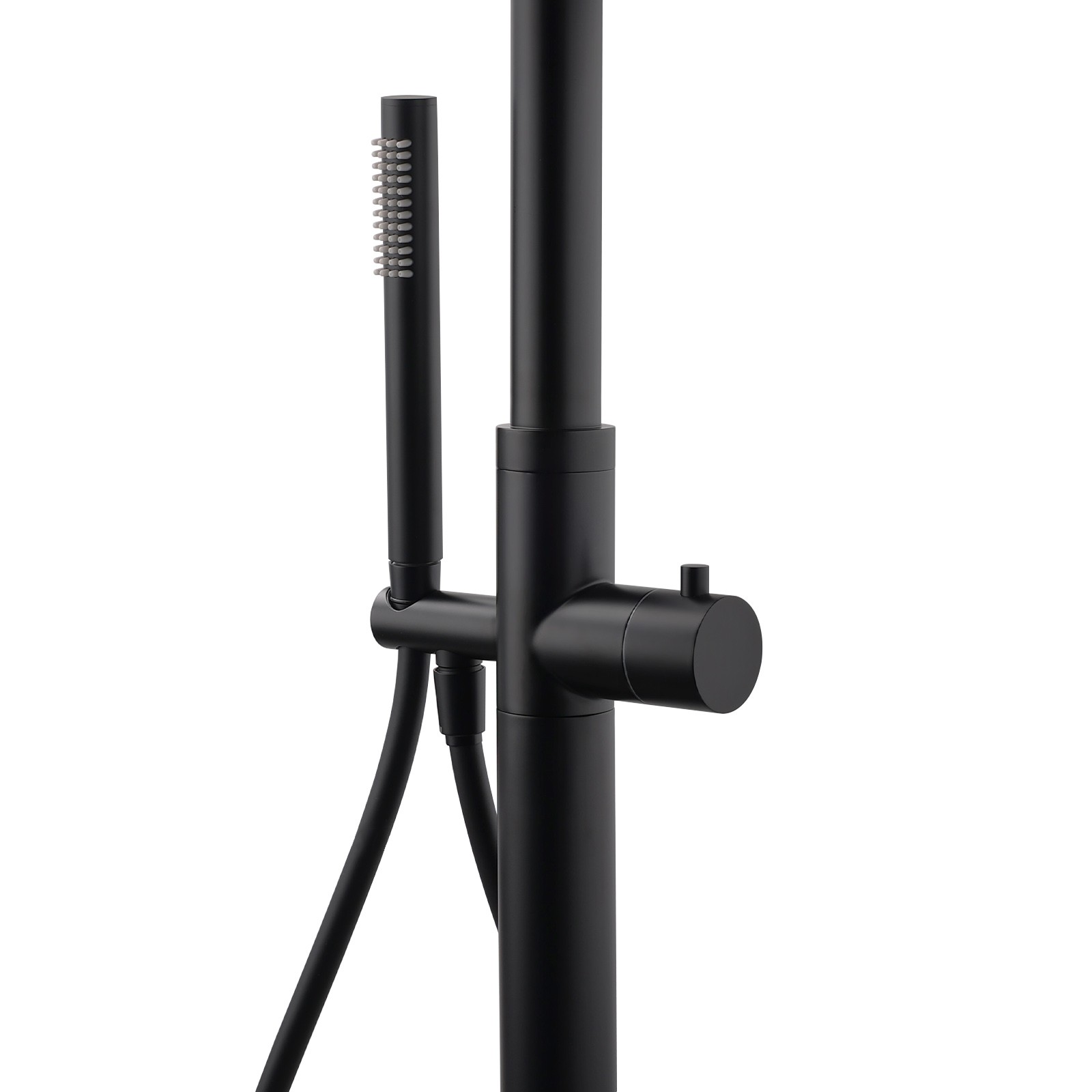 WELS Matte Black 316SUS Dual Shower Set Outdoor Bath System Rainfall 10" Head — image 3