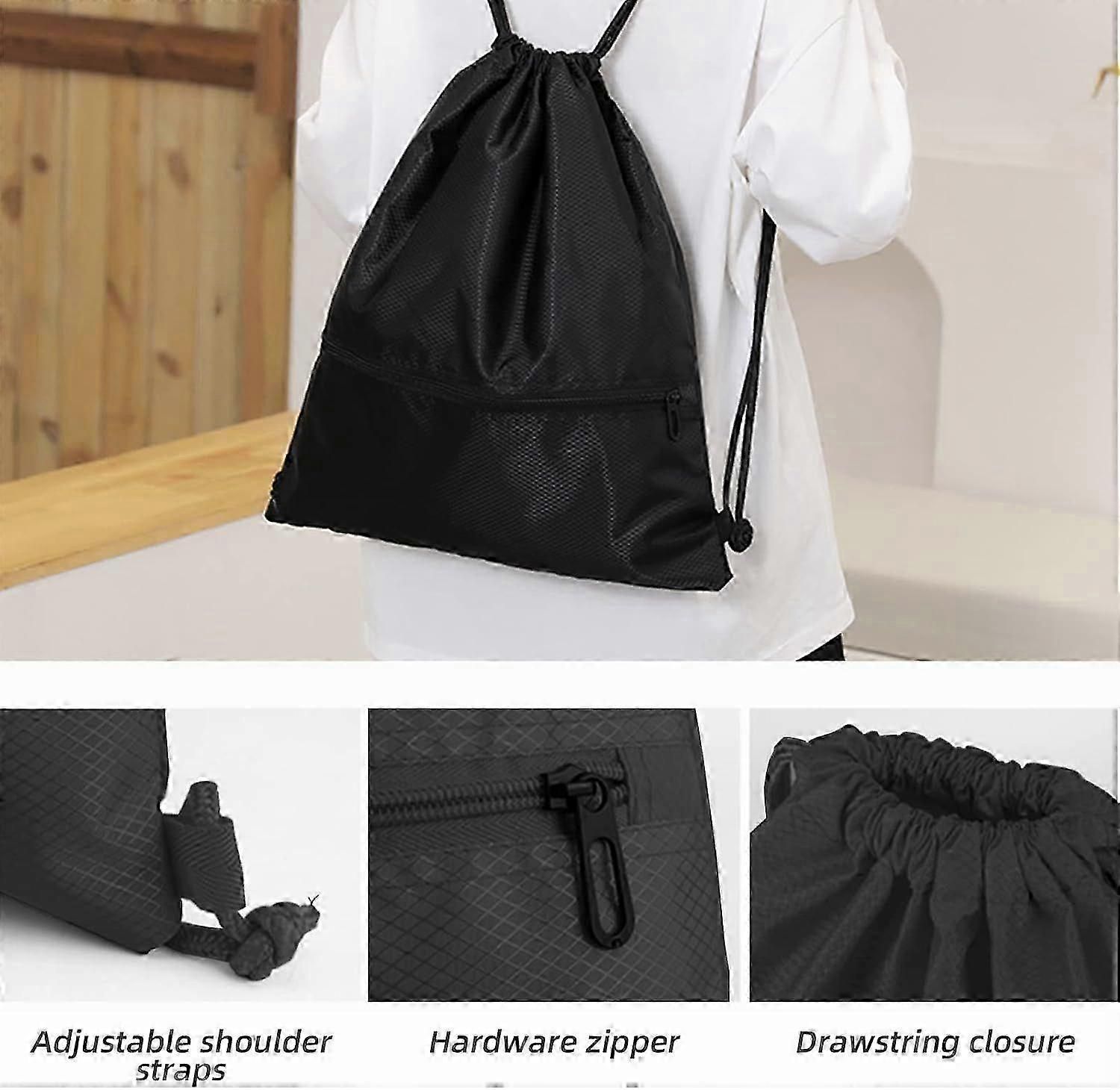Lightweight Sports Backpack, Water Resistant Nylon Gym Bag with Adjustable Shoulder Strap for Hiking, Fitness, Travel and Daily Use - Green โ image 3