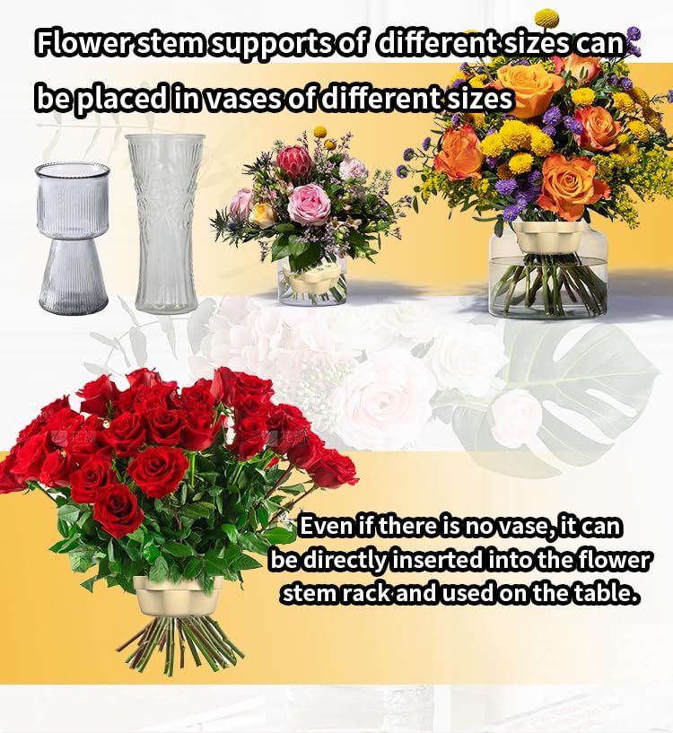 Silicone Flower Bouquet Holder, Spiral Ikebana Stem Holder for Flowers, 3.5inch Floral Arrangement Tool,Twister Spiral DIY Flower — image 4