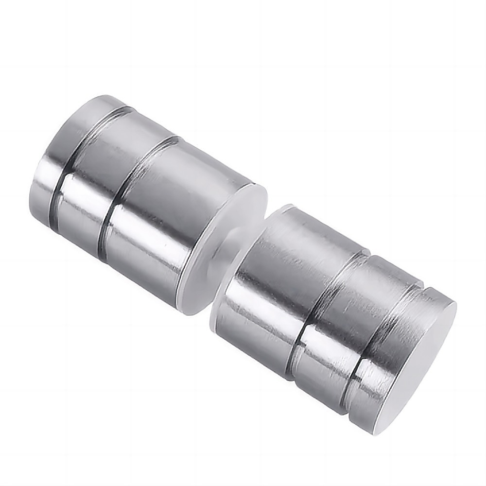 Brass Shower Door Round Knob Handle in Nickel — image 3