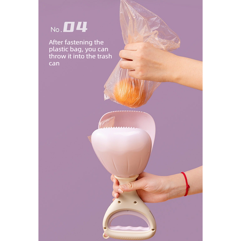 Portable Dog Poop Pickup Tool for Outdoor Walks-purple — image 4