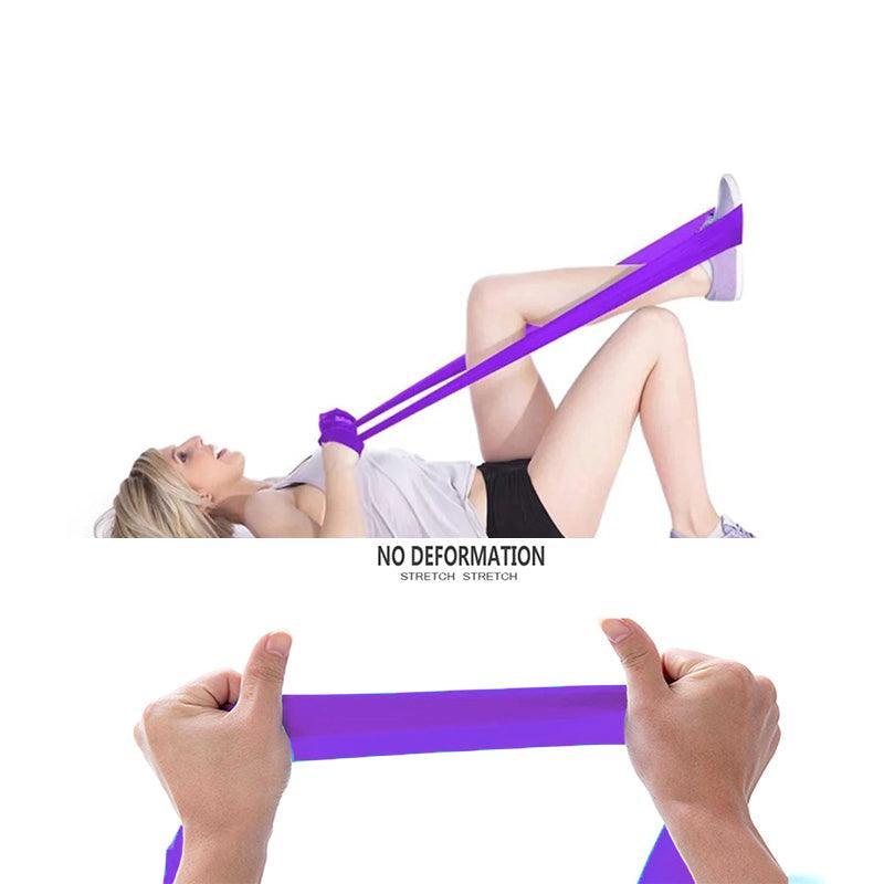 1.5m Elastic Yoga Stretch Resistance Bands Exercise Fitness Band Theraband - Yellow โ image 5