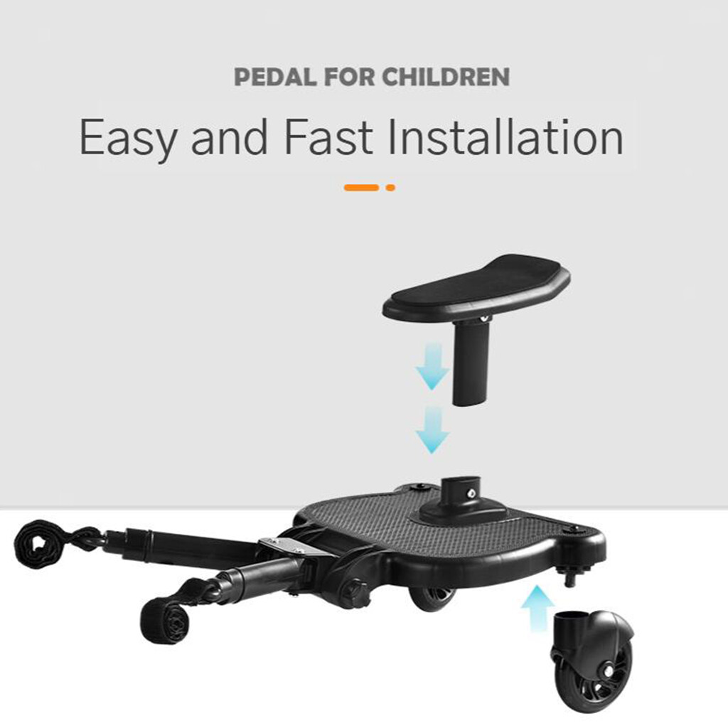 Baby Jogger Glider Board 2 in 1 Kid Stroller Board with Dismountable Seat AU blue wheel — image 4